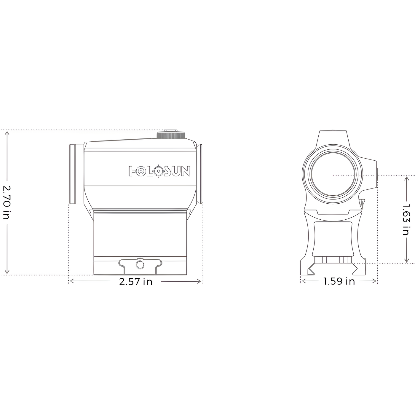 Коллиматор Holosun Micro HS403B — фото 3