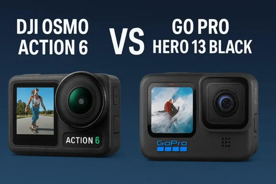 DJI Osmo Action 6 и GoPro Hero 13